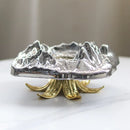 GobekUsa High-Leg Iceberg Tray Desktop Organizer Decor Ashtray Candy Plate