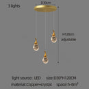 GobekUsa Gourd Shaped Crystal Chandelier for Living Room & Restaurant