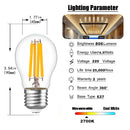 GobekUsa LED Filament Globe Bulbs G45 E27 6.5W High Lumens Ultra Bright Glass Bulbs