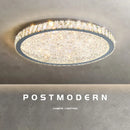 GobekUsa Crystal Round LED Ceiling Chandelier - Modern Stainless Steel Light