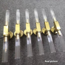 GobekUsa Gold Metal and Glass Wall Sconce Light for Bathroom, Bedroom, Aisle, and Foyer