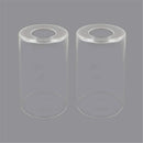 GobekUsa Clear Glass Cylinder Lamp Shade for E27 E26 Socket - Vanity Chandelier Floor Light