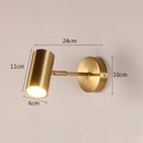 GobekUsa Gold LED Wall Lamp Modern Adjustable Indoor Lighting Sconces for Living Room