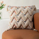 GobekUsa Boho Fringe Pillow Covers 45x45 - Luxury Decorative Cushions for Sofa and Bed