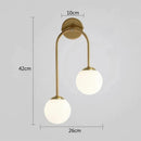 GobekUsa Glass Ball LED Wall Lamp for Modern Living Room Decor