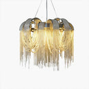GobekUsa Aluminum Chain Arched Luxury Chandelier for Living Room Dining Room