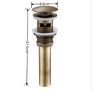 GobekUsa Brass Pop Up Drain for Bathroom Lavatory Sink - Water Drainer