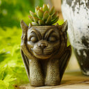GobekUsa Gargoyle Resin Vase Sculpture: Unique Home & Garden Decor Accessory