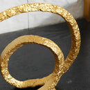 GobekUsa Golden Circle Hollowed-out Ornaments: Home Decor Figurines