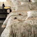 GobekUsa Egyptian Cotton Print Bedding Set: King Queen Sheet Pillowcase Duvet Cover