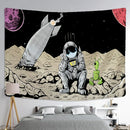 GobekUsa Astronaut Alien Tapestry Wall Hanging Kawaii Universe Mystic Home Decor
