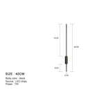 GobekUsa Black LED Wall Lights - Modern Straight Line for Bedroom, Living Room, Kitchen Décor