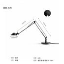 GobekUsa Industrial Black/Chrome LED Rocker Arm Desk Light with Adjustable Arm
