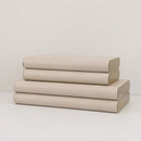 GobekUsa Beige Leather Metal-edged Jewelry Box & Storage Container
