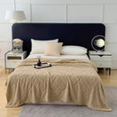 GobekUsa Jacquard Coral Velvet Sofa Cover Blanket | Soft & Warm for Spring/Autumn