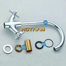 GobekUsa Kitchen Mixer Tap | Dual Handle Cold Hot Water Swivel Faucet