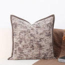GobekUsa Brighton Cross Stitch Faux Leather Cushion Cover 45x45cm Brown