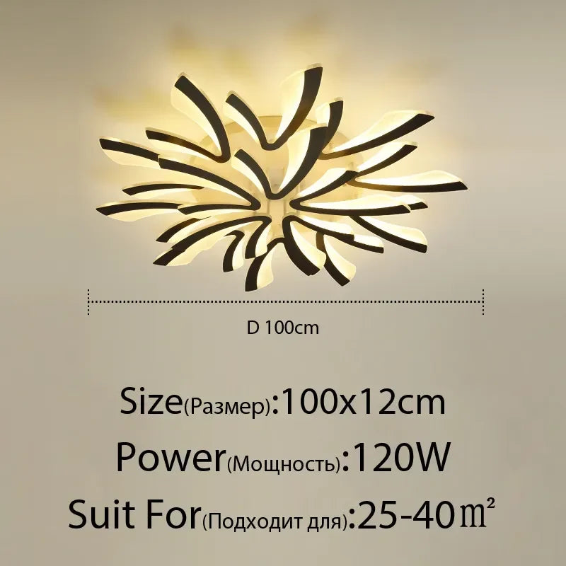 GobekUsa LED Ceiling Chandelier with Remote Control for Home Décor, photo 16 of 16