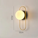 GobekUsa Glass Gold LED Wall Lamp for Chic Indoor Lighting