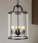 Vintage Copper Birdcage Glass Pendant Light