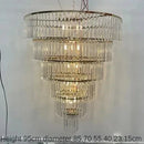GobekUsa Crystal Ice Bar Chandelier: Luxury Hotel Restaurant Living Room Lighting