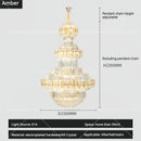GobekUsa Crystal Chandelier: Villa High Living Room Luxury Lighting