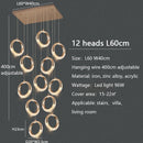 GobekUsa Circle Ring LED Chandelier Light for Luxe Living Spaces