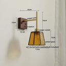 GobekUsa Glass Copper LED Wall Lights Modern Bedside Lamp for Bedroom Living Room