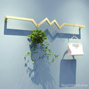 GobekUsa Golden Iron Ladder Shelf Clothing Hanger Rack for Stylish Garment Display