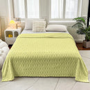 GobekUsa Diamond Jacquard Coral Fleece Blanket for All Seasons