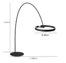 GobekUsa Circular Luminescence LED Floor Lamp for Living Room Bedroom Hotel Decor