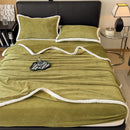 GobekUsa Carved Velvet Blanket: Soft, Warm Sofa Throw for Autumn & Winter