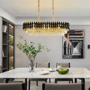 GobekUsa Crystal Pendant Chandelier - Modern Luxury LED Lighting for Living, Dining, Bedroom