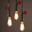 GobekUsa Industrial Water Pipe Chandelier for Home Bar Kitchen Restaurant Pendant Lamp
