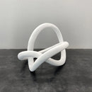 GobekUsa Gold Ring Knot Geometric Resin Ornaments Handmade Art Decor Figurines