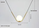 GobekUsa Golden Black Perle Trio Pendant - Metal G9 LED Linear Dining Light