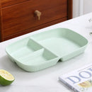 GobekUsa Divided Dish Diet Plate with 3 Compartments, Microwave Safe Dinnerware for Adults