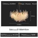 GobekUsa Crystal LED Chandelier: Elegant Nordic Branch Design for Living Room, Hotel, Dining Area