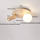 GobekUsa Ellipse Stone LED Ceiling Light Natural Travertine Lamp Plafon