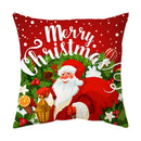 GobekUsa Christmas Sofa Pillow Cover Home Decor Throw Pillowcase Santa Claus Printed