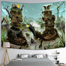 GobekUsa Angel Devil Hell Witchcraft Hippie Psychedelic Halloween Dorm Tapestry