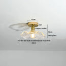 GobekUsa Glass LED Ceiling Light for Corridor Balcony Modern Indoor Lighting