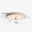 GobekUsa LED Ceiling Light Fixture Yellow Stone White PE Shade Plafond Lamp