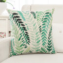 GobekUsa Green Plant Leaves Flower Linen Cushion Cover - Modern Sofa Throw Pillow Cover