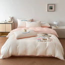 GobekUsa Cartoon Embroidery Cotton Bedding Set - Summer Cool, Skin Friendly Flat Sheet Kit