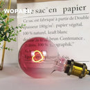 GobekUsa Gradient Pink LED Filament Heart Light Bulb - E27 Dimmable Romantic Warm Light