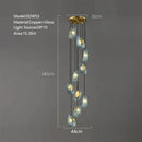 GobekUsa Blue Glass Luxury Wall Sconce LED Light Fixture for Living Room Bedroom Aisle