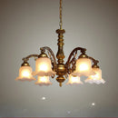 GobekUsa Glass Shade Ceiling Chandelier for Dining Room Kitchen Island Lights