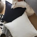GobekUsa Linen Pillow Cover 45x45cm Plain Fringed for Home Sofa Bed Decoration