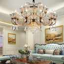 GobekUsa Crystal Candle Chandelier for Home Living Room Dining Bedroom